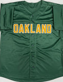 MARK McGWIRE - Athletics Signed Custom Replica Jersey AUTO w/ "87 AL ROY" - BAS