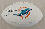 TYREEK HILL SIGNED MIAMI DOLPHINS F/S REPLICA LOGO FOOTBALL BECKETT QR