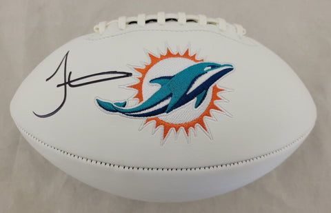TYREEK HILL SIGNED MIAMI DOLPHINS F/S REPLICA LOGO FOOTBALL BECKETT QR