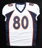 Rod Smith "2xSB Champs" Signed Denver Broncos Pro Cut White Jersey (Beckett)