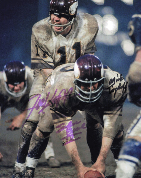 Joe Kapp & Mick Tingelhoff Autographed 8x10 Photo Minnesota Vikings SKU #247506