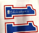 Washington Bullets Elvin Hayes Autographed White Jersey Beckett BAS QR #BS30068