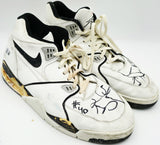 Shawn Kemp Autographed Game Used Nike Air Jordan Shoes Supersonics Beckett