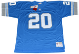 BARRY SANDERS SIGNED DETROIT LIONS #20 THROWBACK MITCHELL & NESS JERSEY BECKETT