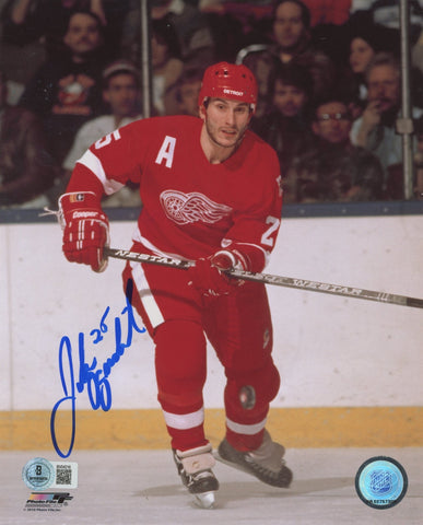 Red Wings John Ogrodnick Authentic Signed 8x10 Vertical Photo BAS #BV04216