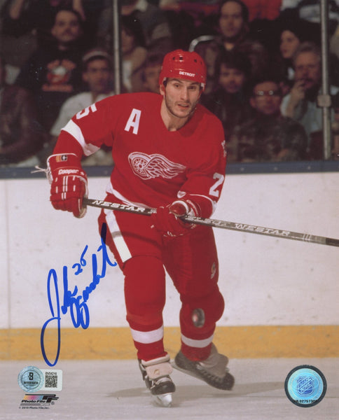 Red Wings John Ogrodnick Authentic Signed 8x10 Vertical Photo BAS #BV04216
