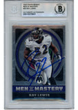 Ray Lewis Autographed 22 Panini Mosaic Mastery #MM-20 Trading Card Beckett 53014