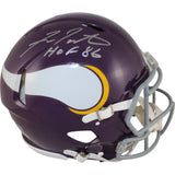 Fran Tarkenton Autographed Minnesota Vikings Authentic TB Helmet Beckett 50833