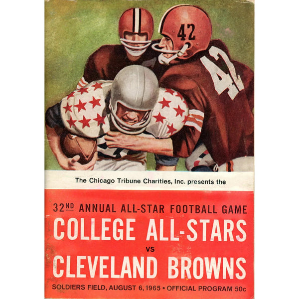 Unautographed Magazine 32nd College Allstars vs Browns 1965 Program 58459