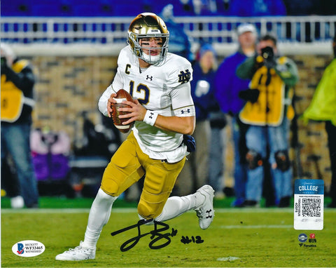 Ian Book Notre Dame Signed/Autographed 8x10 Photo Beckett 158831