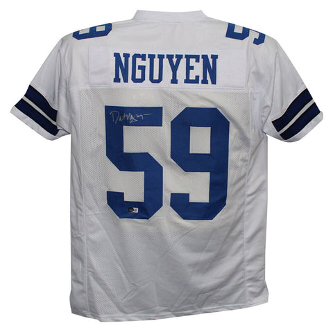 Dat Nguyen Autographed/Signed Pro Style White XL Jersey Beckett 39323