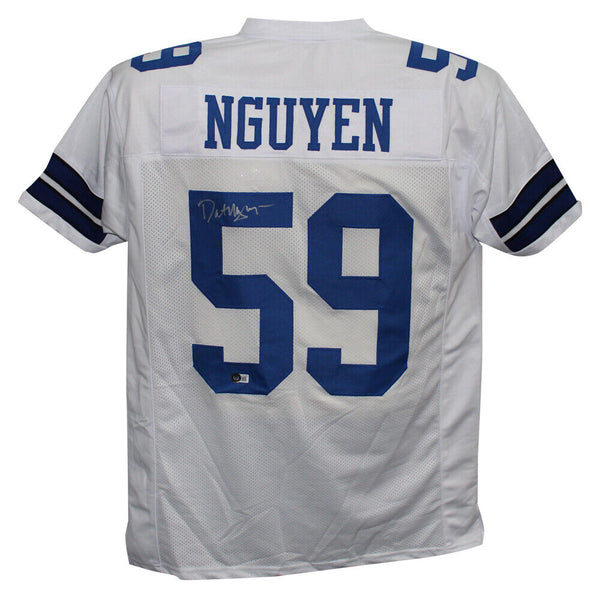 Dat Nguyen Autographed/Signed Pro Style White XL Jersey Beckett 39323