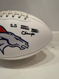 Mike Shanahan Denver Broncos Autographed/Inscribed White Panel Football