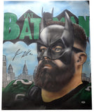 Jason Kelce Eagles Autographed Custom 24x30 Canvas Print PSA/DNA 181303