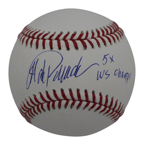 Jorge Posada Signed New York Yankees OML Baseball 4x WS Champ BAS 39582