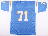 Fred Dean Signed Chargers Jersey Inscribed "HOF 08" (JSA COA) 2xSuper Bowl Champ