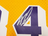 LAKERS SHAQUILLE O'NEAL AUTOGRAPHED M&N 1996-97 HWC JERSEY XL BECKETT 235512
