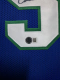 FRAMED DALLAS MAVERICKS JASON KIDD AUTOGRAPHED JERSEY BECKETT HOLO
