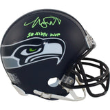 Malcolm Smith Autographed Seattle Seahawks VSR4 Mini Helmet SB MVP Beckett 55045