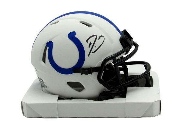 Darius Leonard Signed/Auto Colts Lunar Eclipse Mini Football Helmet JSA 167368