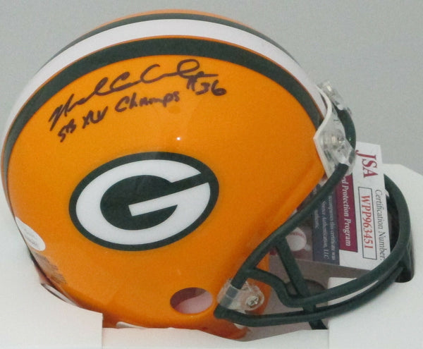 Packers NICK COLLINS Signed Riddell Mini Helmet AUTO w/ "SB XLV Champ" - JSA