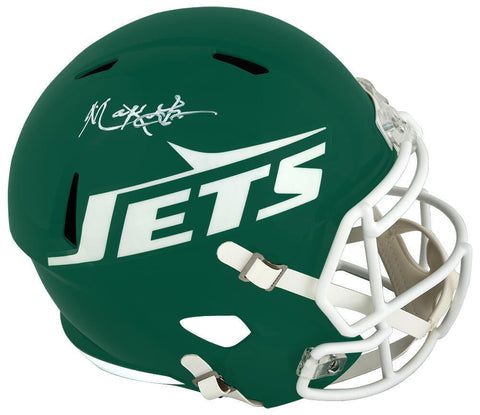 Mark Gastineau Signed Jets Green T/B Riddell F/S Speed Replica Helmet - (SS COA)