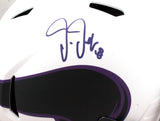 Justin Jefferson Signed Vikings F/S Lunar Speed Authentic Helmet-Beckett W Holo