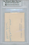 Albert Benjamin Happy Chandler Autographed Cut Commisioner Beckett Slab 38444