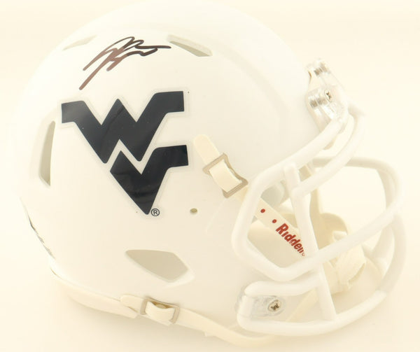 Geno Smith Signed West Virginia Mountaineers Speed Mini Helmet (Beckett QR)