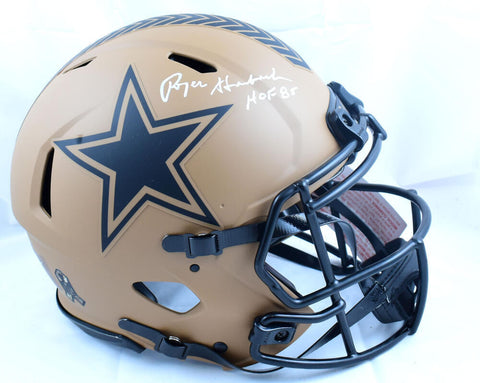 Roger Staubach Signed Cowboys F/S STS 2023 Speed Authentic Helmet-Beckett W Holo