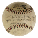 Babe Ruth Yankees 1920s Signed Official Spalding NL Baseball JSA ZZ44369