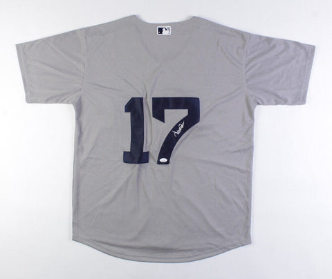 Aaron Boone Signed New York Yankees Nike Style Jersey (JSA COA) N.Y. Manager