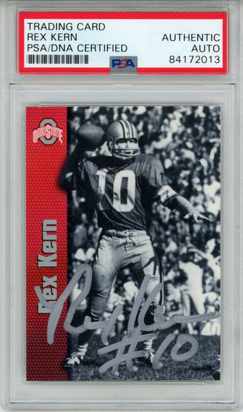 Rex Kern Autographed/Signed Trading Card PSA Slab 43775