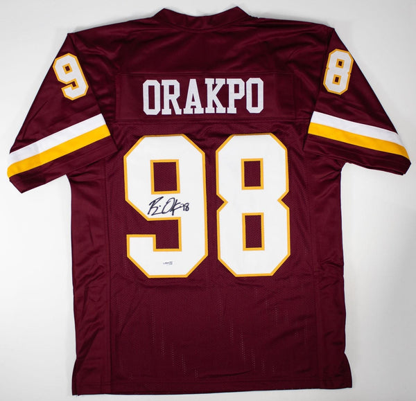 Brian Orakpo Signed Washington Redskins Jersey (JSA COA) 4xPro Bowl Linebacker