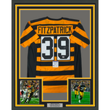 Framed Autographed/Signed Minkah Fitzpatrick 33x42 Football Jersey PSA/DNA COA