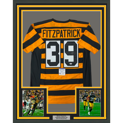 Framed Autographed/Signed Minkah Fitzpatrick 33x42 Football Jersey PSA/DNA COA