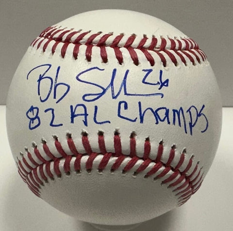 Brewers BOB SKUBE #26 Signed Official MLB Baseball AUTO w/ "'82 AL Champs" - BAS