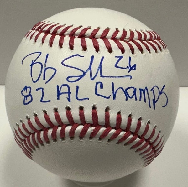 Brewers BOB SKUBE #26 Signed Official MLB Baseball AUTO w/ "'82 AL Champs" - BAS