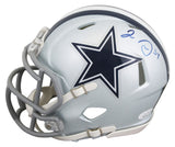 Cowboys Jaylon Smith Authentic Signed Silver Speed Mini Helmet JSA #HH31040