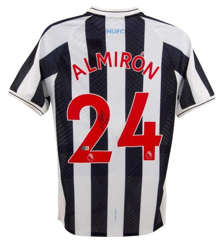 Miguel Almiron Signed Newcastle United Home Soccer Jersey (Beckett)
