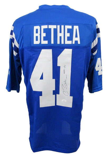 Antoine Bethea Signed/Auto Blue Indianapolis Colts Football Jersey JSA 208169