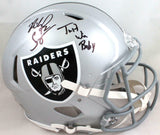 Richard Seymour Signed Raiders Authentic F/S Speed Helmet w/ Insc- Beckett W