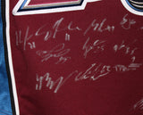 Colorado Avalanche Team Signed Burgandy Reebok 50 Jersey 20 Sigs BAS 37475