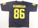 Mario Manningham Signed Michigan Wolverines Jersey (JSA) New York Giants W.R.