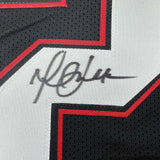 Autographed/Signed Marshall Faulk San Diego State Black Jersey Beckett BAS COA