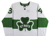 Auston Matthews Signed White Shamrock Series Auth Jersey w/ Fight Strap Fanatics