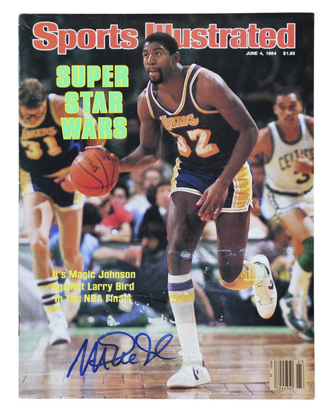 Lakers Magic Johnson Signed June 1984 Sports Illustrated Magazine BAS #MJ15320