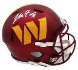 London Fletcher Signed Washingon Commanders Speed Full Size Maroon NFL Helmet