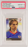 Luka Modric Signed 2008 Panini UEFA Euro Croatia Sticker #194 - PSA 10