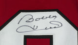 Bobby Hull Signed Custom Red Hockey Jersey HOF 1983 Inscription JSA